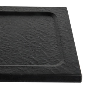 Cadita de dus dreptunghiulara slim Silk 110 x 80 cm neagra - Img 4