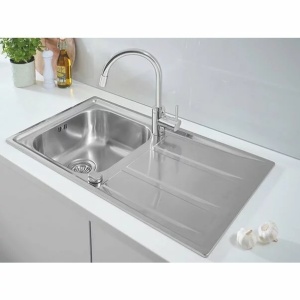 Chiuveta bucatarie inoxidabila Grohe K 400 cu picurator - Img 6