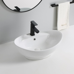 Chiuveta De Blat PRO CLARA, 59x39x 21 Cm, Montaj Pe Blat, Design Deosebit, Forma Rotunda, Ceramica Sanitara, Alb - Img 5