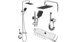 Coloana de dus cu termostat REA ROB chrom