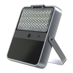Lampa Solara LED Portabila de Exterior, Neosimply Camping, 1500 lumeni, cu senzori de luminozitate si miscare, Grey