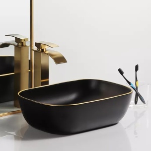 Lavoar de blat PRO TOKYO BLACK MAT GOLD EDGE - Img 2
