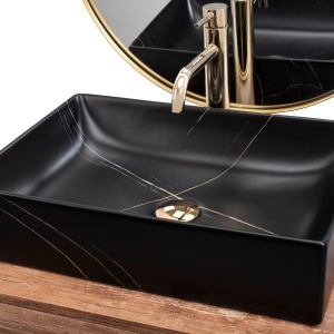 Lavoar de blat REA INGA black marble - Img 3