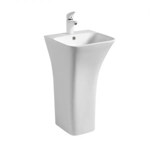 Lavoar de podea Rea freestanding Ada Slim, Culoare Alb