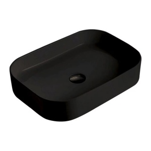 Lavoar pe blat Fluminia Capri negru 65 cm