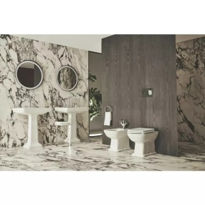 Lavoar pe mobilier Ideal Standard Atelier Calla alb lucios 87 cm cu 2 orificii baterie - Img 8