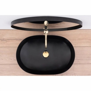 Lavoar pentru blat Rea Cleo Black Mat - Img 5