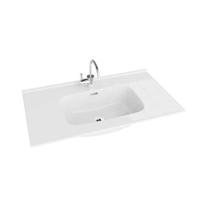 Lavoar pentru mobilier cu finisaj lucios Spectrum Manitoba 80 cm alb - Img 1