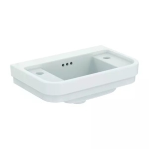 Lavoar suspendat Ideal Standard Atelier Calla alb lucios 50 cm cu 2 orificii baterie