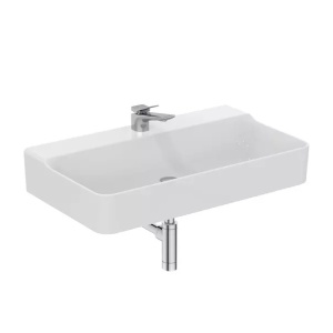 Lavoar suspendat Ideal Standard Atelier Conca 80 cm alb lucios cu orificiu baterie T379501 - Img 2