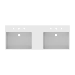 Lavoar suspendat Ideal Standard Atelier Extra alb lucios 120 cm cu 3 orificii baterie si preaplin - Img 4