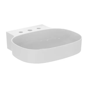 Lavoar suspendat Ideal Standard Atelier Linda-X 50 cm alb lucios cu 3 orificii baterie - Img 11