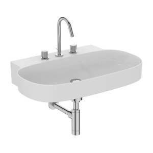 Lavoar suspendat Ideal Standard Atelier Linda-X cu 3 orificii baterie alb lucios 75 cm - Img 6