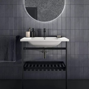 Lavoar suspendat Ideal Standard i.life B alb lucios 81 cm cu orificiu baterie si preaplin - Img 7