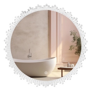 Oglinda rotunda pentru baie cu LED 60cm BL807