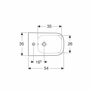 Produs cu transport gratuit Bideu suspendat Geberit Smyle Square alb - Img 3