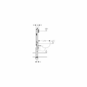 Rezervor Wc Geberit Duofix cu cadru incastrat, Sigma , 8cm Grosime - Img 3