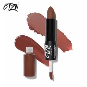 Ruj si creion de buze CTZN, Nudiversal Lip Duo, rezistent la apa, cu unt de mango salbatic, New York