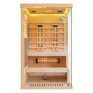 Sauna uscata cu infrarosu si terapie cromatica pentru 2 persoane EP2RS stanga 120 x 120 cm - Img 4