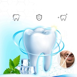 Set Benzi pentru albirea dintilor, Cu peroxid de hidrogen si ulei de cocos, NeoSimply, 14 plicuri, 28 strips 65 g - Img 3