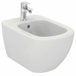 Set Bideu si Vas WC PRO GROHE , montaj suspendat, ceramica sanitara, Vas WC Ideal Standard Tesi AquaBlade + Bideu + Model Capac Soft-Close Inclus+Cadru+Clapeta - Img 4