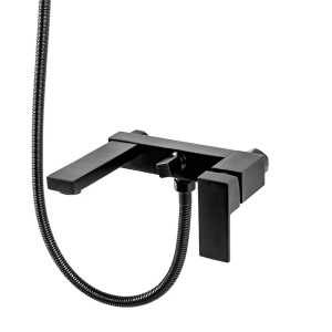 Set de dus incastrat PRO FATTER, montaj in perete, Finisaj Negru - Img 3