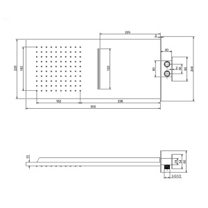 Set de dus negru mat, termostatic, 3 functii cod 1008 SLIM - Img 8