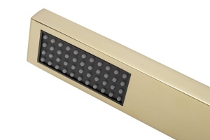 Sistem complet de dus REA FENIX GOLD, montaj incastrat in perete, ploaie de dus 25x25cm, finisaj Auriu - Img 7