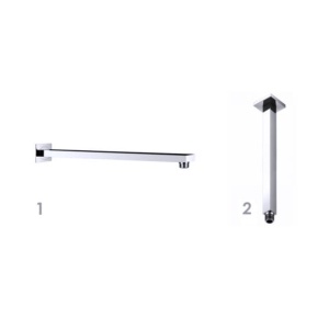 Sistem de dus PRO QUADRO Silver, montaj incastrat in perete, ploaie de dus, 2 functii, finisaj crom - Img 3