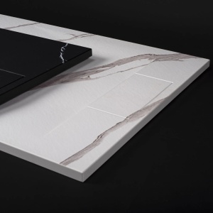 Vas WC REA CARLOS AIAX, Suspendat, Ceramica Sanitara, 49.5 x 37 x 32 cm, Alb imitatie piatra - Img 5