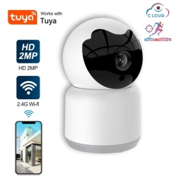 Baby Monitor SeveShop, Wireless, FullHD 1080p, Rotire 360°, Monitorizare Video / Audio Bebelusi, Vedere Nocturna Infrarosu, Senzor si Alarma Miscare, Auto Tracking, Sunet Bidirectional, Adaptor, Cablu USB, HigroTermometru inclus, Alb