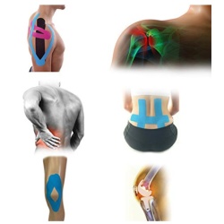 Banda Kinesiologica, Kinesio Tape - ODYSSEY LIFE, pretaiata, impermeabila pentru ameliorarea durerii, rola cu 20 benzi de 25 cm lungime, culoare Galben - Img 4