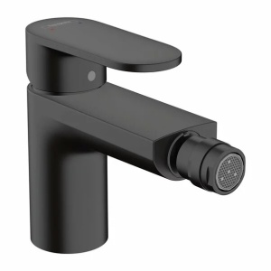 Baterie bideu Hansgrohe Vernis Blend monocomanda negru mat cu ventil Pop-Up