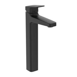Baterie lavoar inalta Ideal Standard Ceraplan 250 negru mat cu ventil Pop-Up metalic - Img 1