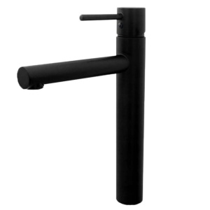 Baterie lavoar PRO HELIA HIGH BLACK, Montaj pe blat, inaltime 31.5 cm, finisaj Negru Mat