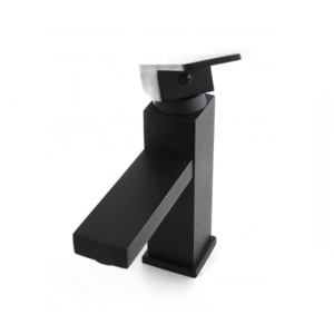 Baterie lavoar PRO QUADRO Low 3020-A, Montaj pe blat, inaltime 18cm, finisaj Negru Mat - Img 6