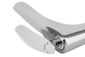 Baterie Lavoar REA ORBIT CHROM HIGH, Montaj Pe Blat, Capat Fix, Monocomanda, Inaltime 29 Cm, Crom - Img 2