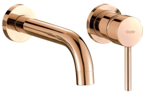 Baterie REA Lungo Rose Gold, montaj incastrat in perete, finisaj Rose Gold - Img 1