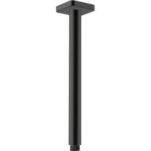 Brat de dus negru mat Hansgrohe Vernis Blend 30 cm patrat cu montaj pe tavan