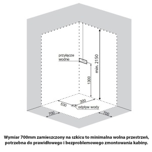 Cabin de du?? semicircular, 80x80 cm, cdi?? inclus, Crom mat, WSH301A - Img 4