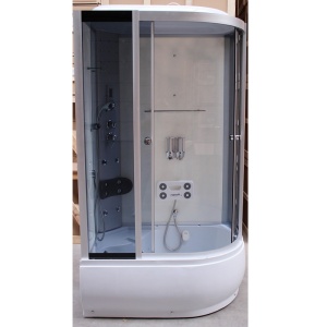 Cabina de dus cu Functie de Hidromasaj si Sauna WSH7106LWS ,Dimensiune 120x80cm/Stanga, Culoare Alb - Img 5