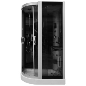 Cabina de dus cu hidromasaj MO-09914, Dispunere pe Stanga , 120X85 cm, Negru - Img 1