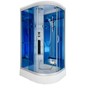 Cabina de dus cu Hidromasaj si Functie Sauna cu Abur MO-02188WS, montaj pe dreapta 120X88X220CM