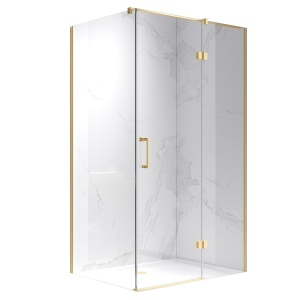 Cabina de dus Dreptunghiulara KZ03C, Dimensiune 120x90cm, Culoare Auriu Periat - Img 2
