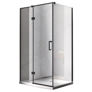Cabina de dus Dreptunghiulara KZ03D, Design Modern 120x100cm, Culoare Negru