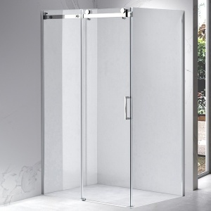 Cabina De Dus Dreptunghiulara KZ202B , Dimensiune 110x90cm, Culoare Crom - Img 2