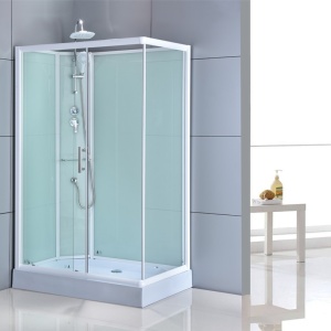 Cabina de dus dreptunghiulara WSH307L , Dimensiune 120x80 cm Cu cadita de dus inclusa, Varianta Stanga - Img 2