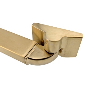 Cabina de dus KZ10A pentagonala, Dimensiune 80x80cm, Culoare Auriu Periat - Img 4