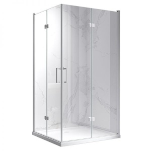 Cabina de dus KZ13A Dreptunghiulara 100x90cm, Design Modern, Culoare Alb