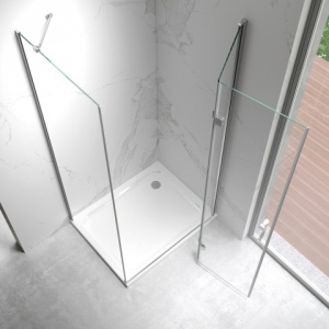 Cabina de dus KZ20C dimensiune 90X80cm culoare Crom - Img 4